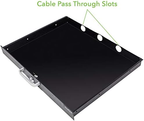 19 Inch Rack Mount Lockable Deep Drawer 1U Pack of 2 V197662