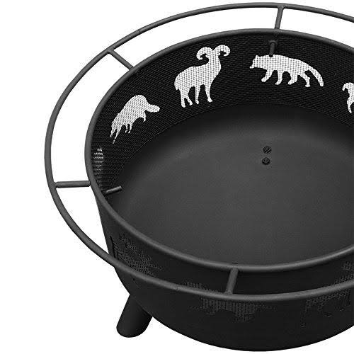 Black Wildlife Fire Pit X955473