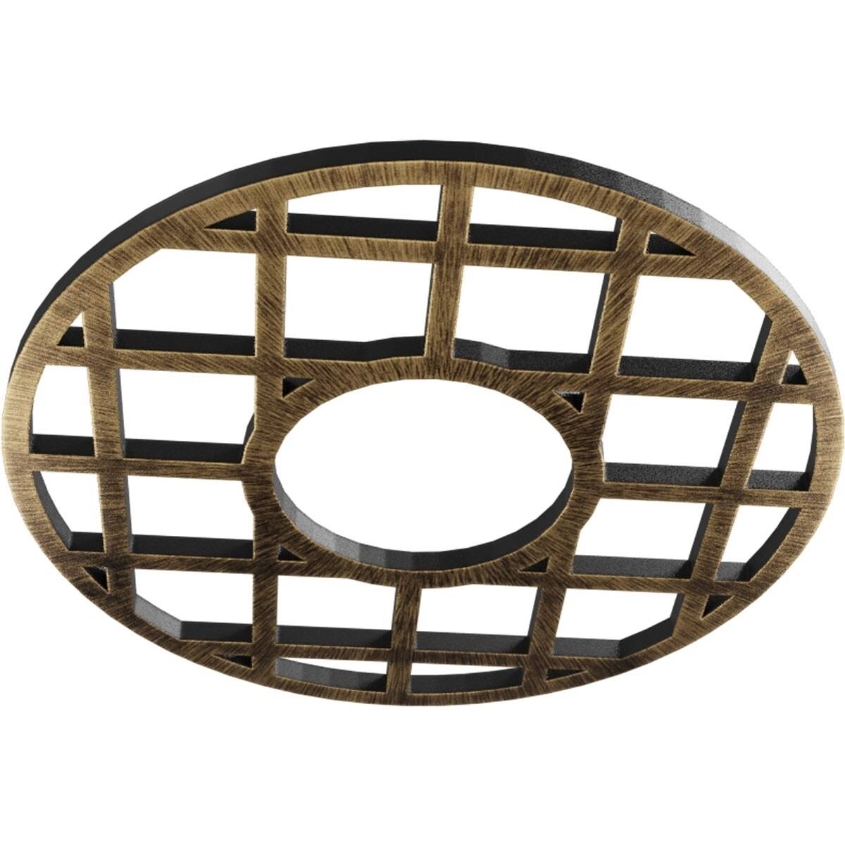 Black PVC Pierced Ceiling Medallion A482353