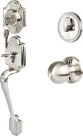 Front Entry Door Handleset with Deadbolt, Oil Rubbed Bronze, Pack of 2 W105