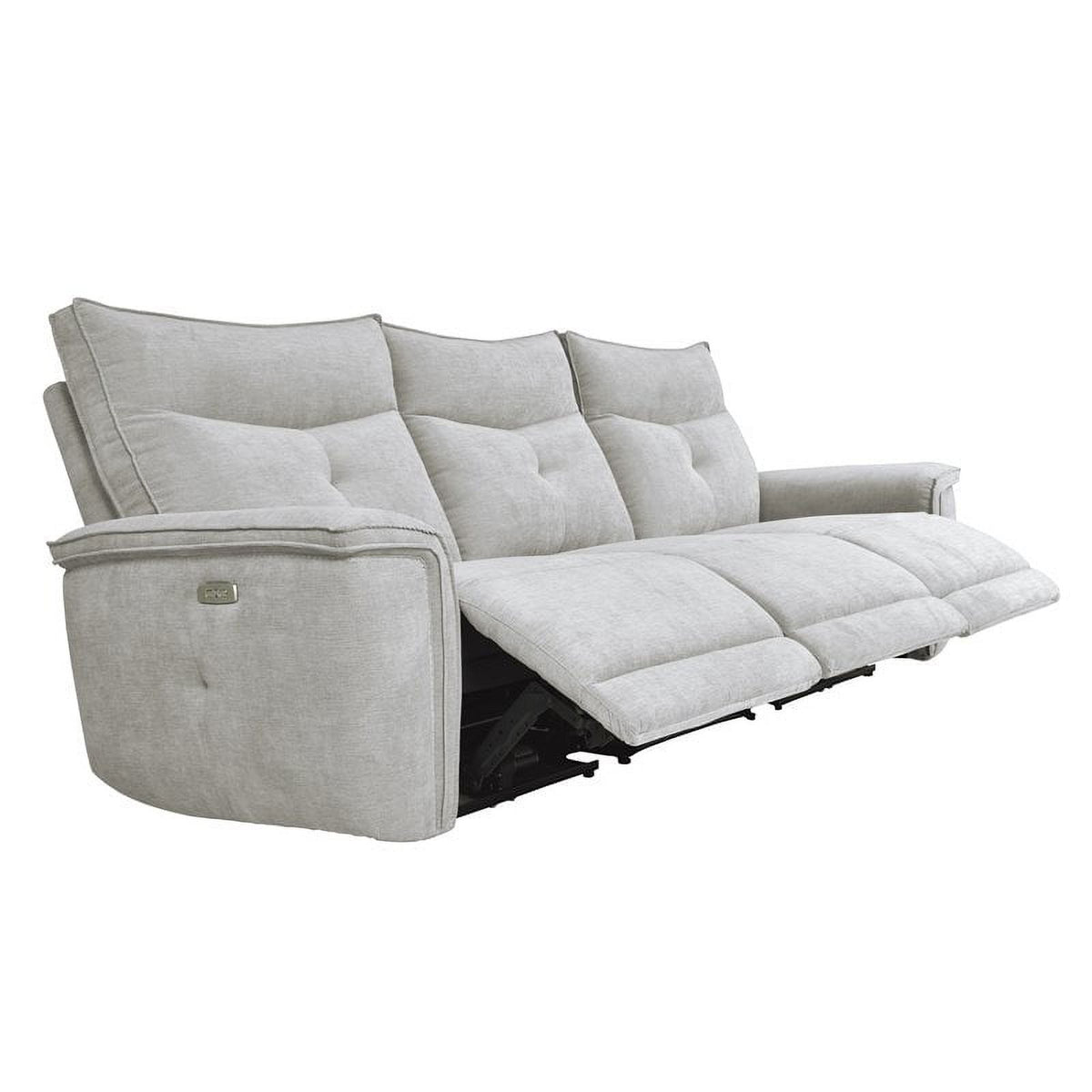 3-Piece Wood & Fabric Sofa in Mist Gray S2990