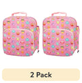 (2 pack) Insulated Lunch Box Tote with Snack Pocket and Water Bottle Holder R16234