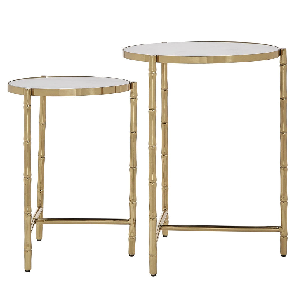 Gold Stainless Steel Nesting Tables D9954