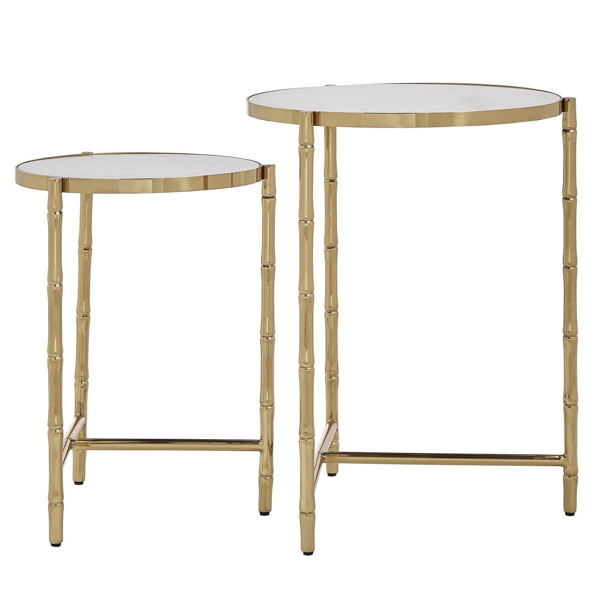 Gold Stainless Steel Nesting Tables D9954