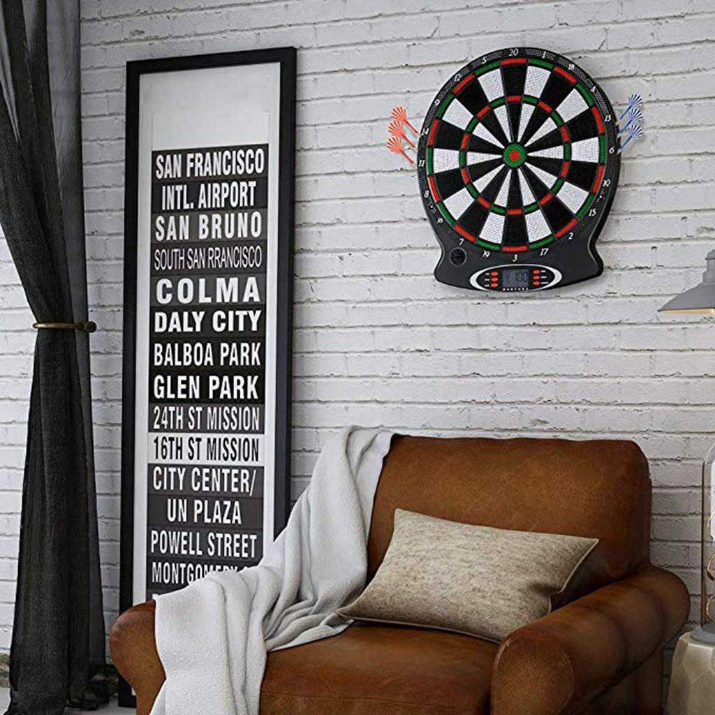 Electronic Darts Target with 6 Safety Darts F6225