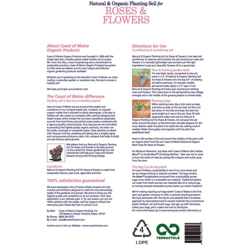 20 Quart Bag (4 Pack) Organic Potting Soil E53821
