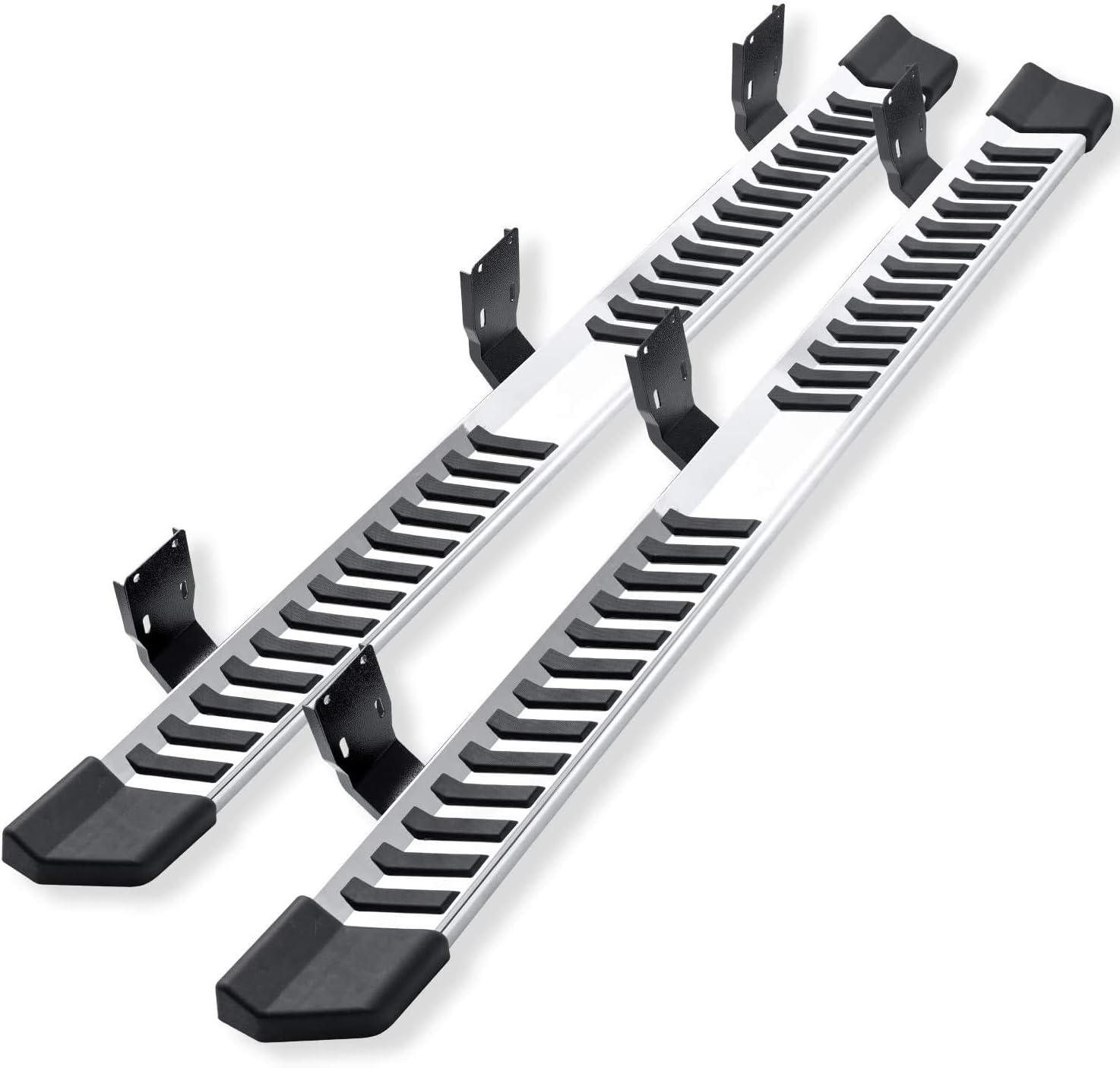 6 Inch Step Pad Nerf Bar Running Board Replacement for Ford F250 Superduty Crew Cab (Black) E842297