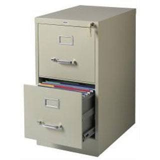 Black 2 Drawer Vertical File Cabinet N94337