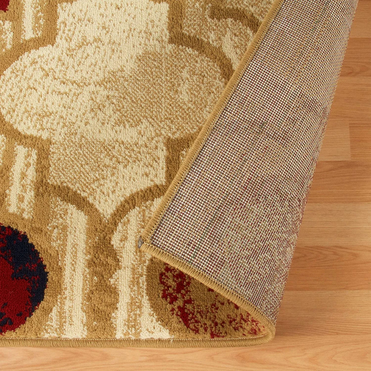 Beige 8' X 10' Indoor Area Rug With Jute Backing J205