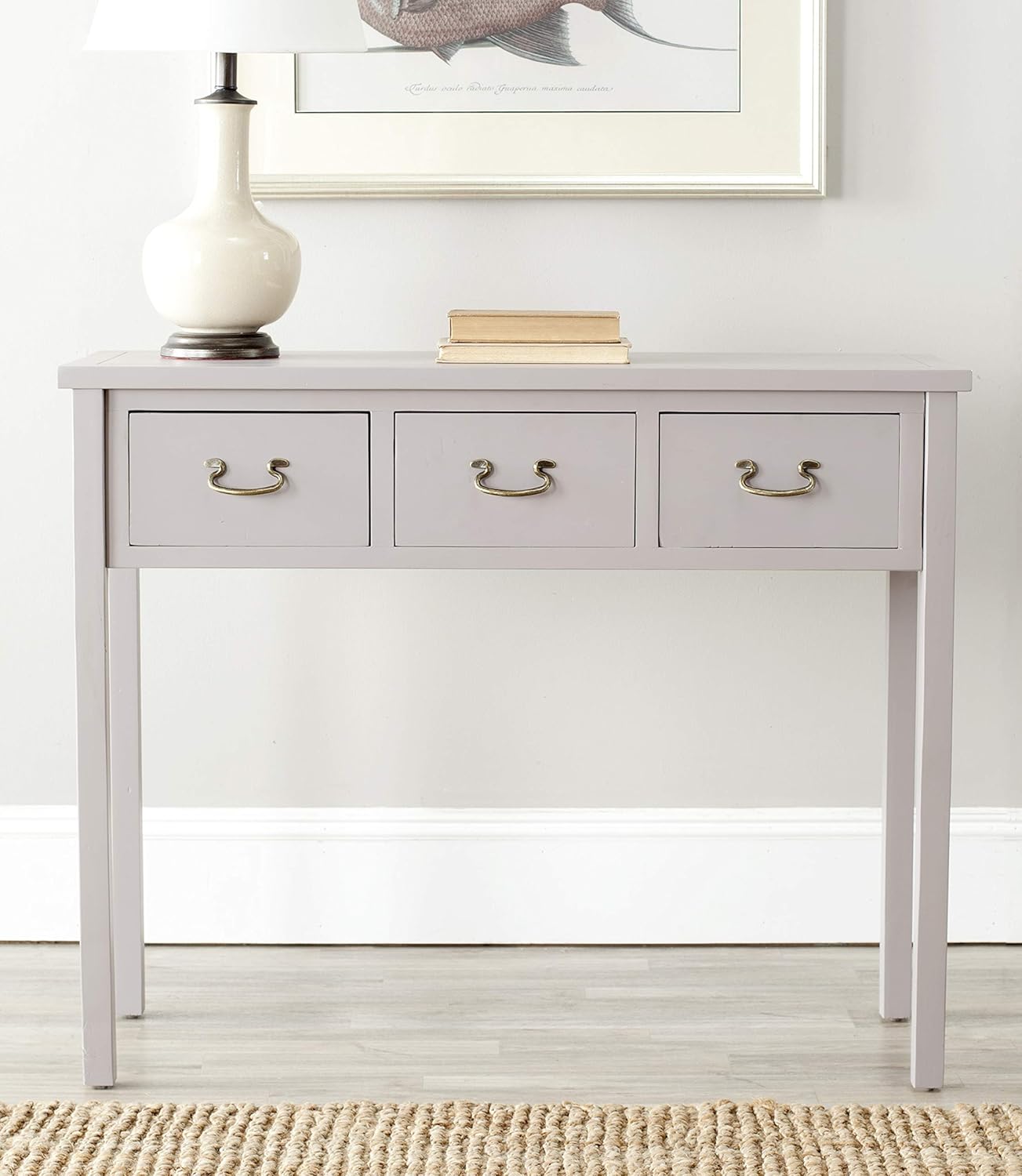 White Console Table Y3941