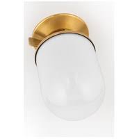 Aged Brass Semi Flush Light Z60437