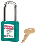 Teal Lockout Padlock, 1-3/4x22h, pk12 J789242