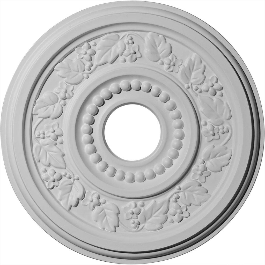 16 1/8 inchod x 3 1/2 inchid x 7/8 inchp Ceiling Medallion, Hand-Painted Cloud Burst C894