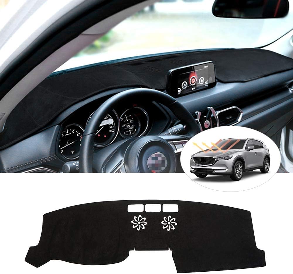 Dashboard Mat Cover for Mazda CX-5 2017-2022, Nonslip Dash Mat Protector, Pack of 2 Y117