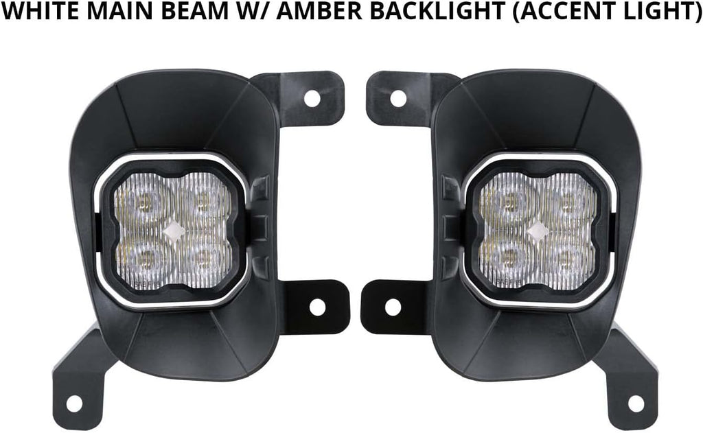 SS3 LED Fog Light Kit for Ram 1500 2013-2018, White SAE/DOT W274922