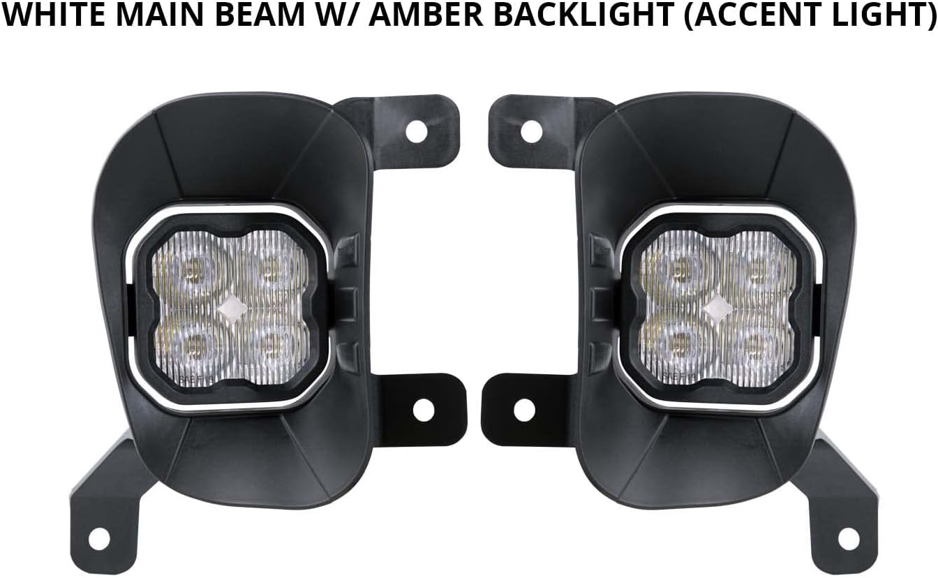 SS3 LED Fog Light Kit for Ram 1500 2013-2018, White SAE/DOT W274922