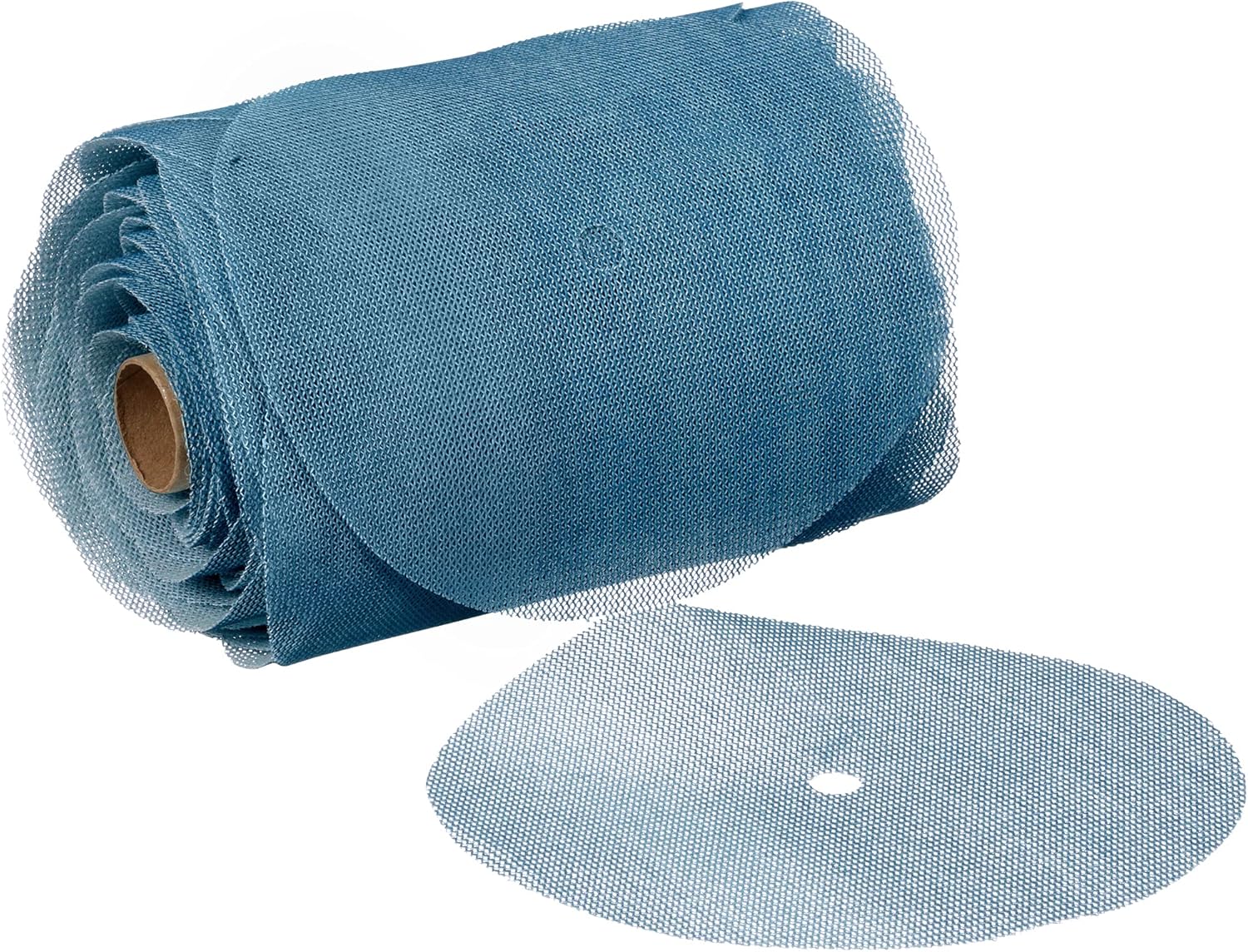 Blue Net Disc Roll, 6 in, 80 Grade, 100 Discs/Roll, Pack of 2 B5825