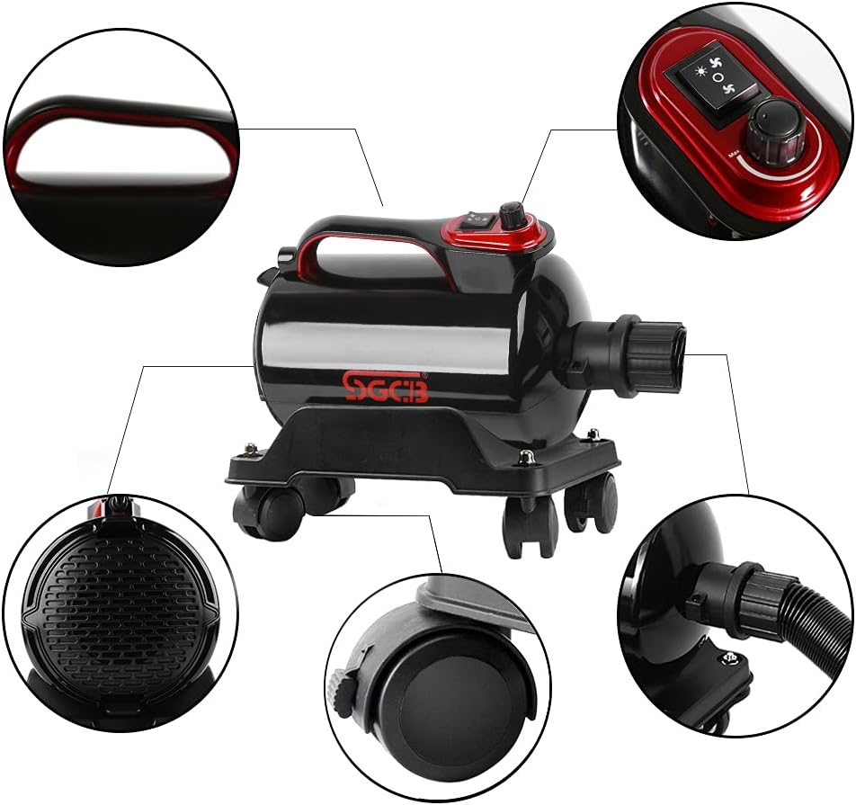 5.0HP Car Air Dryer Blower with Caster Base S96562