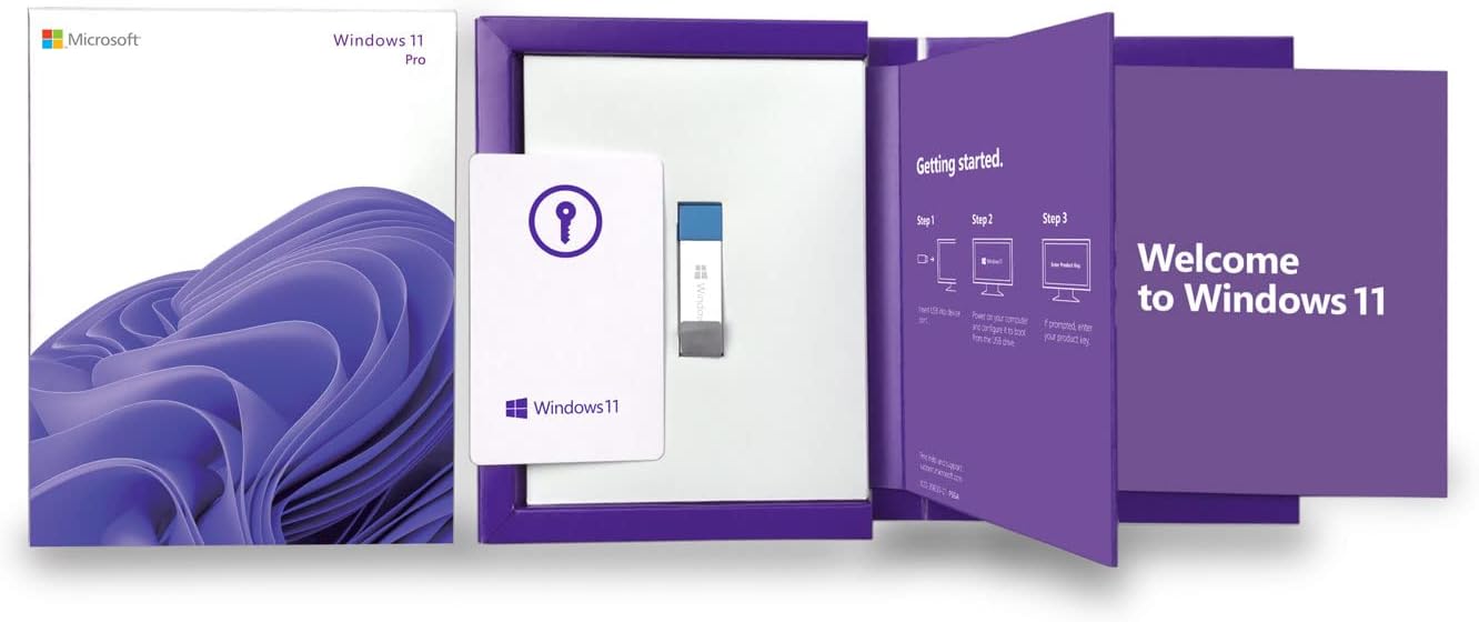 Window 11 Pro USB English 1 PC 2022 Version T92407