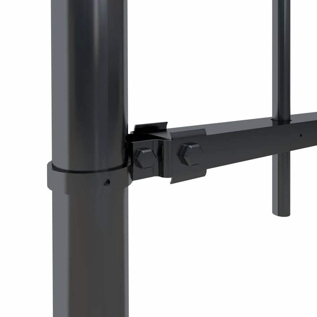 Black Steel Garden Fence with Spear Top T861