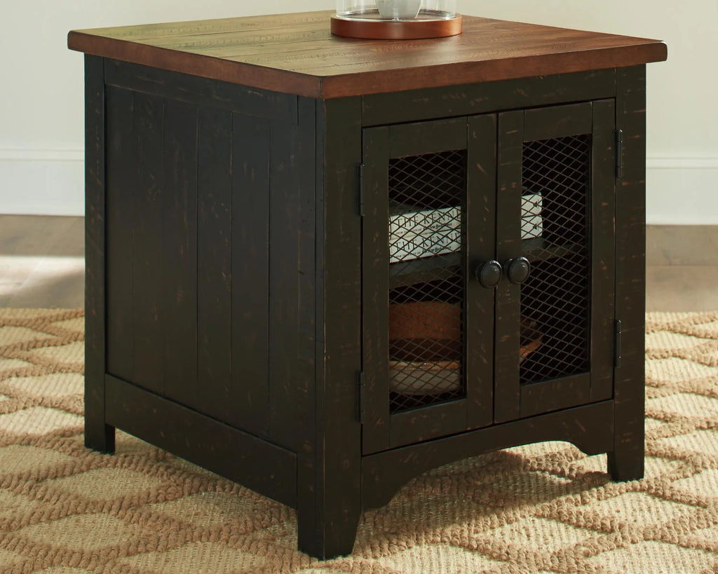 Black/Brown End Table J583977