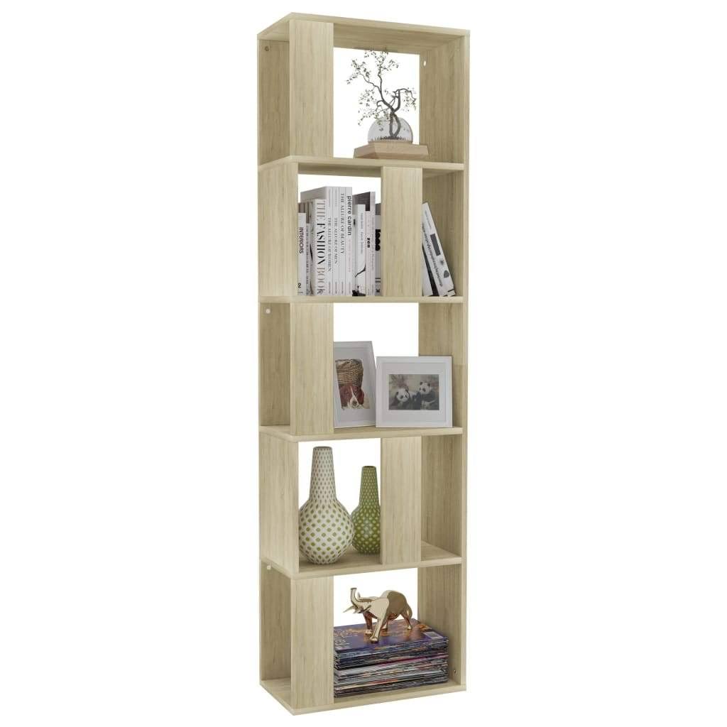 Gray Book Cabinet Room Divider Chipboard Z9020