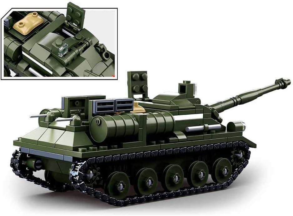 Su-85 Tank Building Block (338 PCS) with 2 Soldier Figures T18540