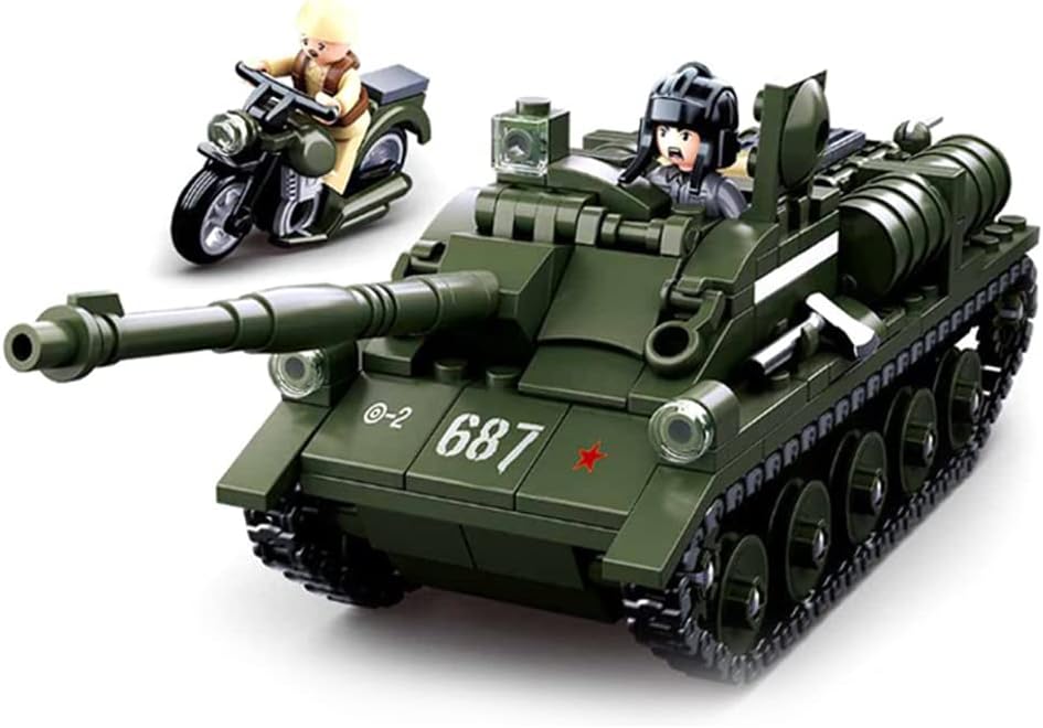 Su-85 Tank Building Block (338 PCS) with 2 Soldier Figures T18540