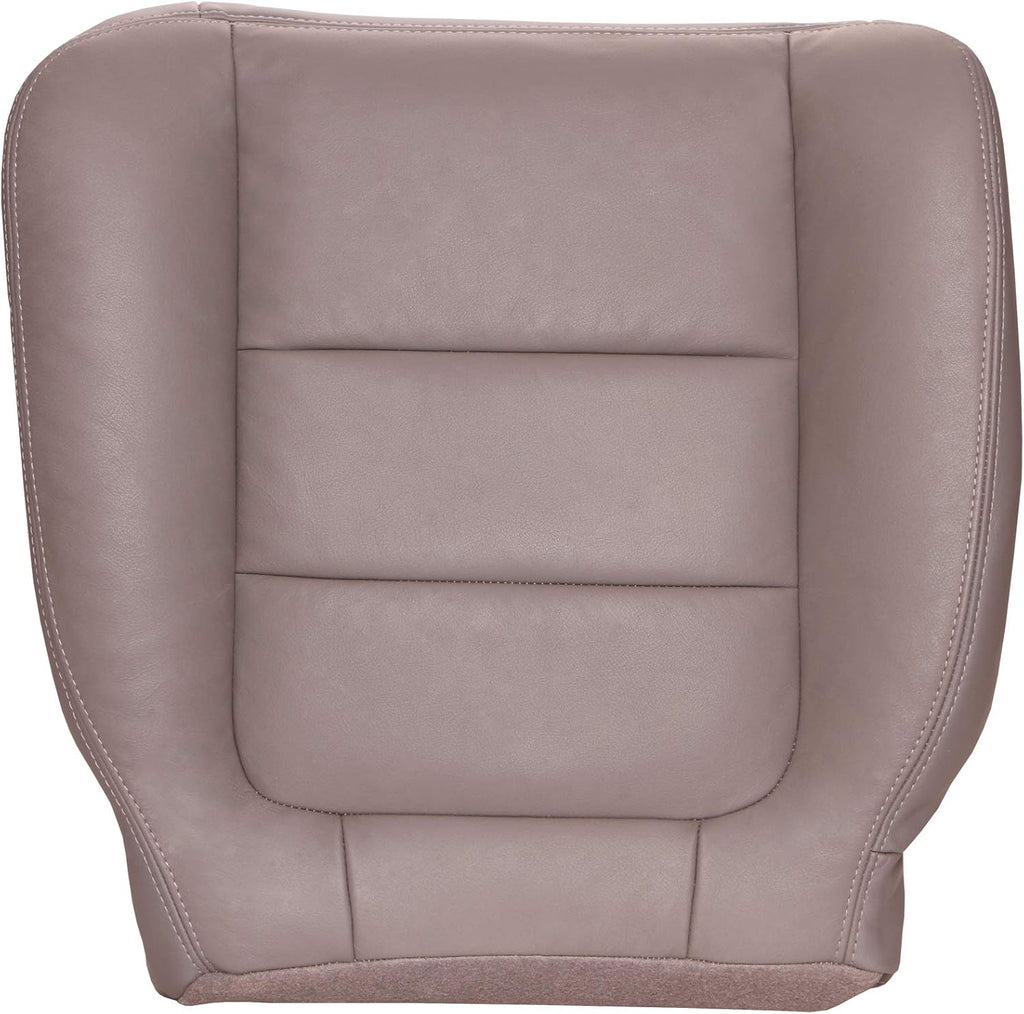 Driver Bottom Replacement Leather Seat Cover - Medium Flint Gray Z40955