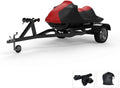 Red/Black All Weather Trailerable Jet Ski Cover with Storage Bag J569