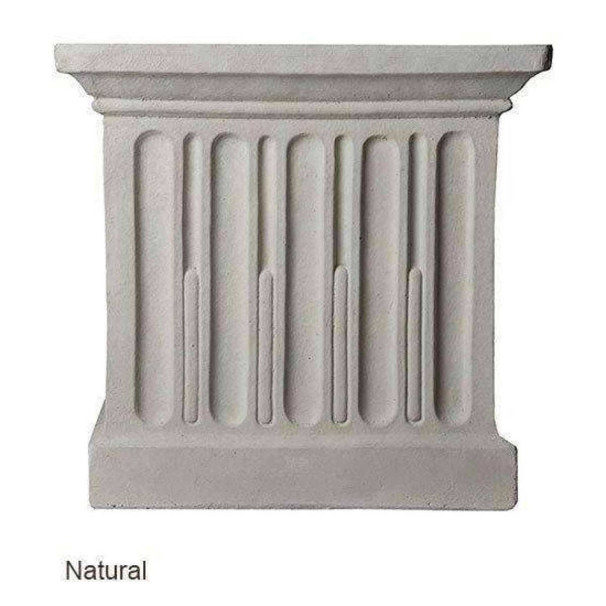 Aged Limestone Cast Stone Backless Garden Bench L57111