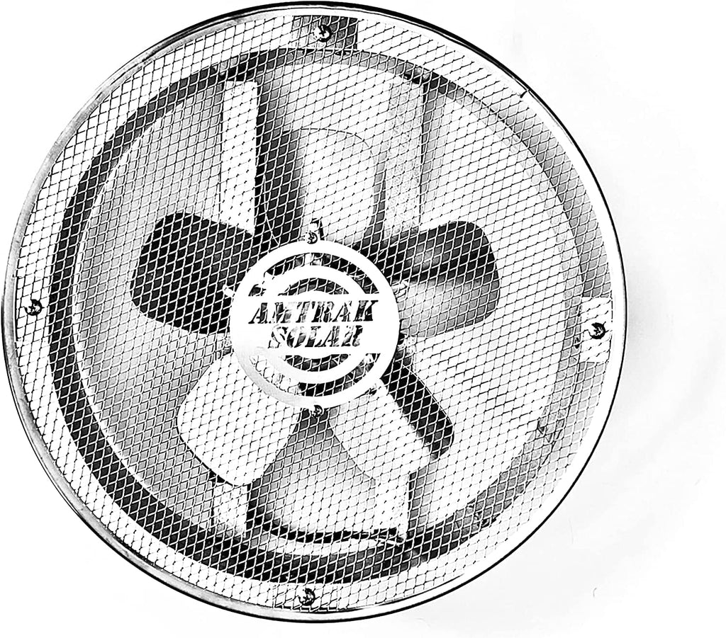 50-Watt 12 Plastic Fan with 10 Metal Blade Solar Fan Q166