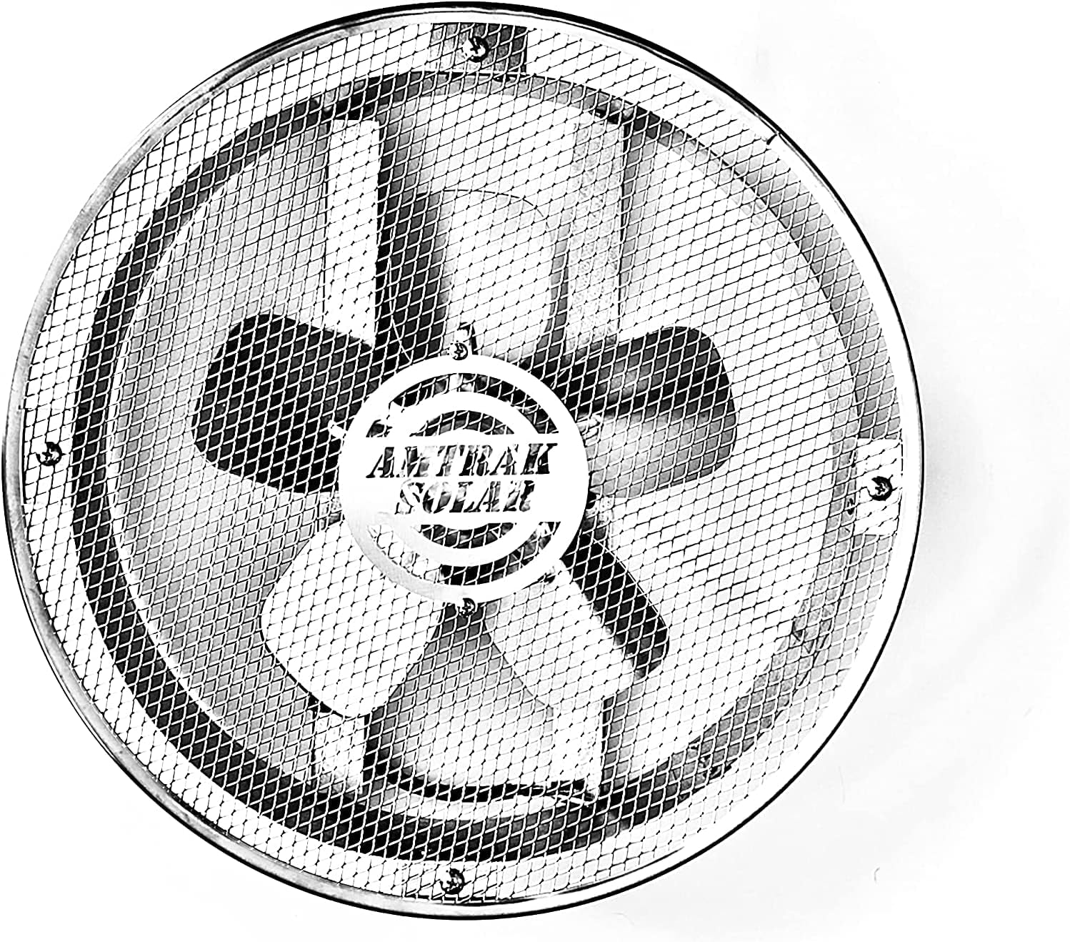 50-Watt 12 Plastic Fan with 10 Metal Blade Solar Fan Q166