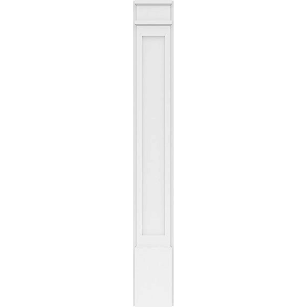 Flat Panel PVC Pilaster with Decorative Capital & Base (Pair) R951307