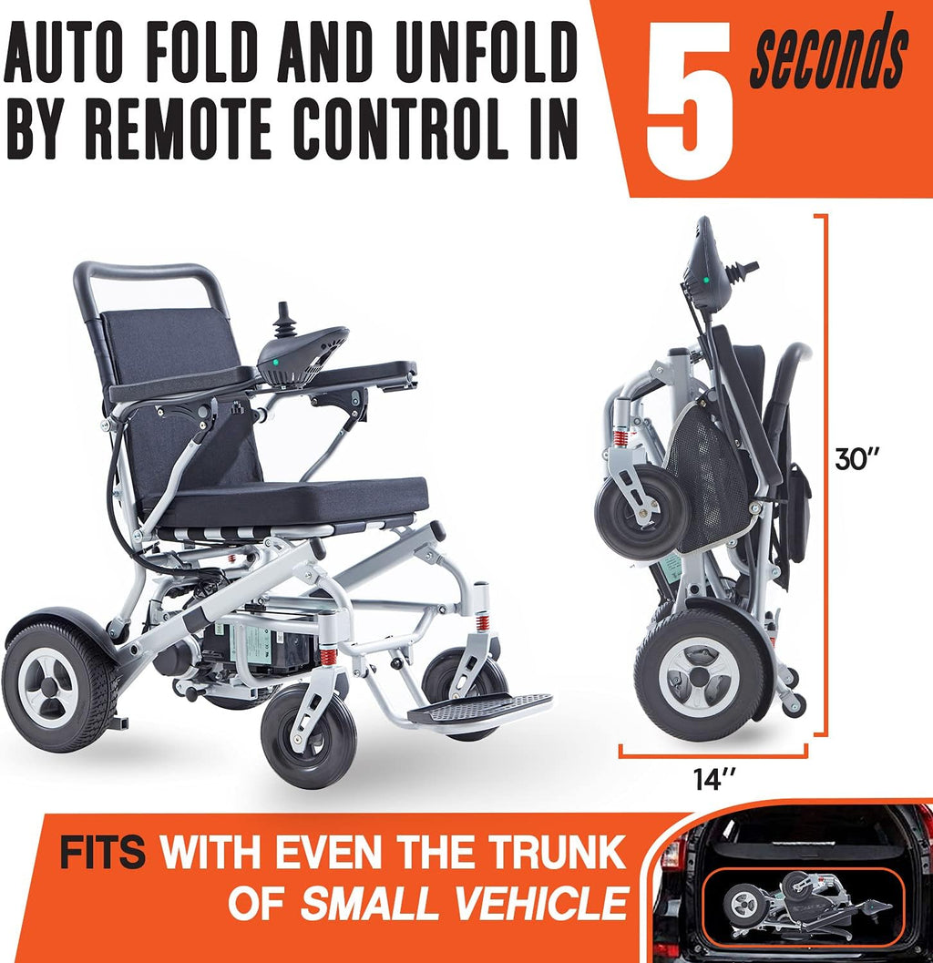 Foldable Electric Power Wheelchair with 20AH Battery Capacity E543961