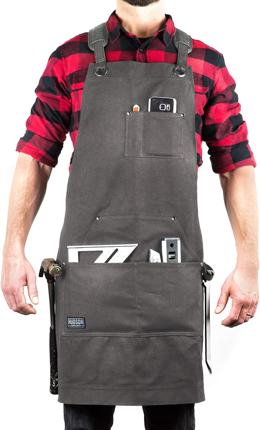Waxed Canvas Apron Brown Pack of 2 Z783570