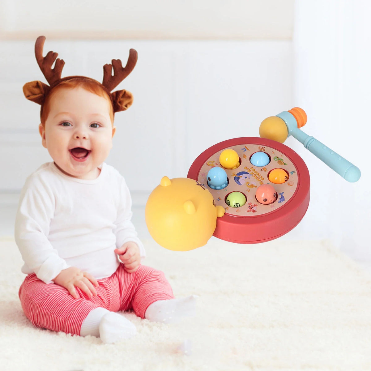 Sensory Music Pounding Toy with Hammer R68878
