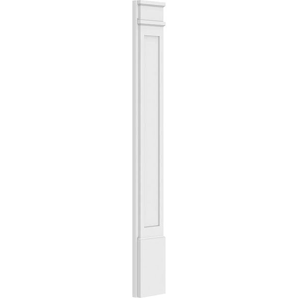 Flat Panel PVC Pilaster with Decorative Capital & Base (Pair) R951307