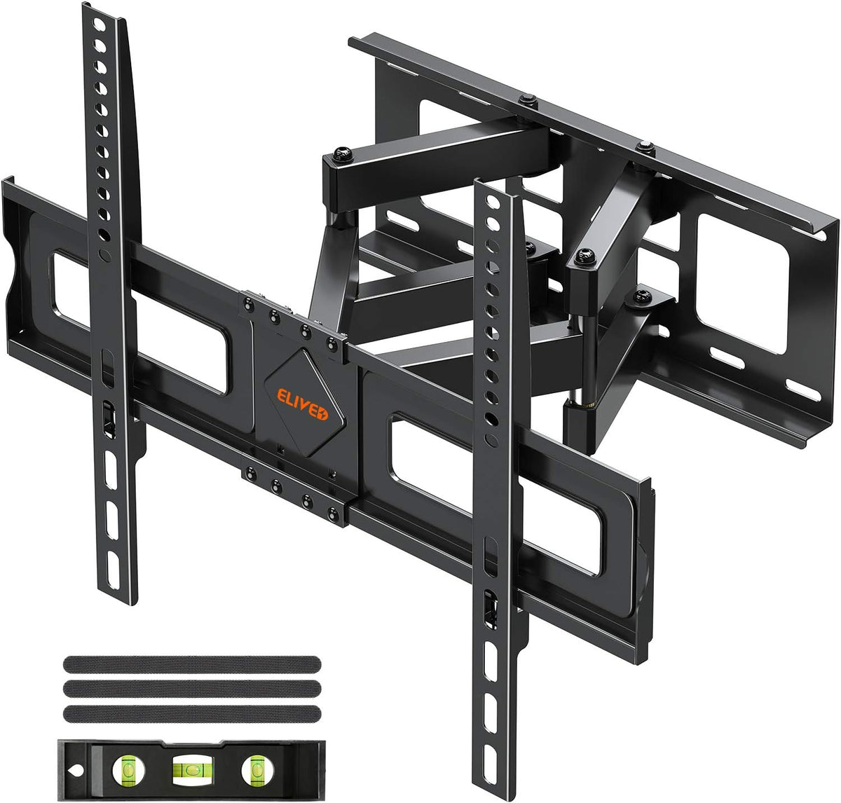 TV Wall Mount for 37-75 Inch Flat Screen TVs, Swivel and Tilt Full Motion, Max VESA 600x400mm, 99 lbs, Pack of 2 B8495