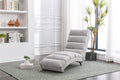 LIGHT GREY Upholstered Recliner Sofa Bed R395