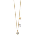 14kt Yellow Gold Diamond Circle Heart Necklace L98704