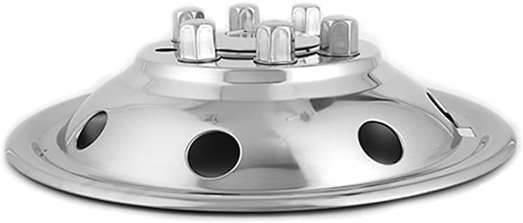 4pcs 19.5inch Polished Stainless Steel Dually Wheel Simulators with Installation Tool Kit F21868