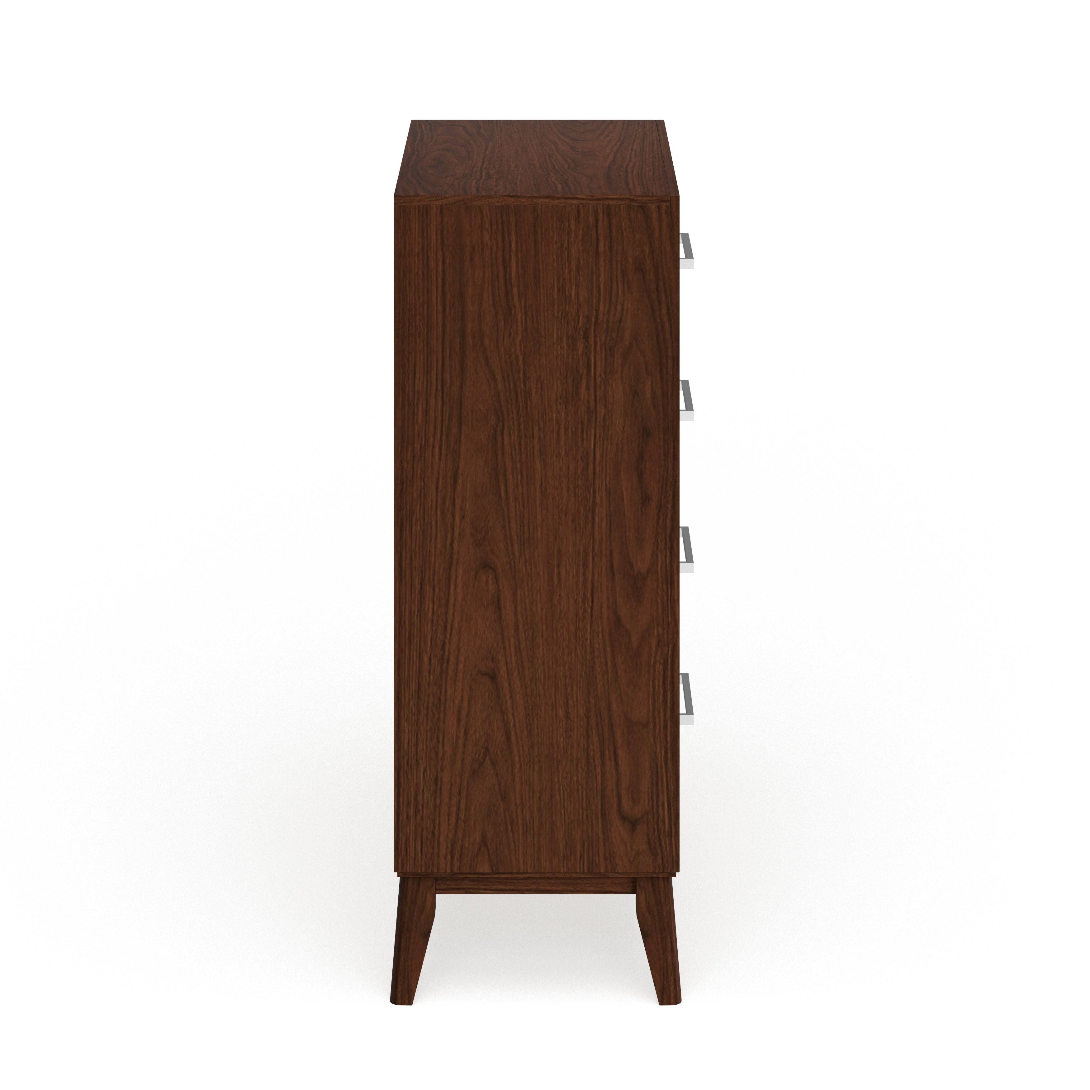 Brown Cherry 4-Drawer Chest G133