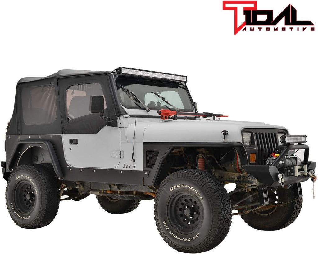 Black Textured Rear Corner Guard for Wrangler YJ M7525