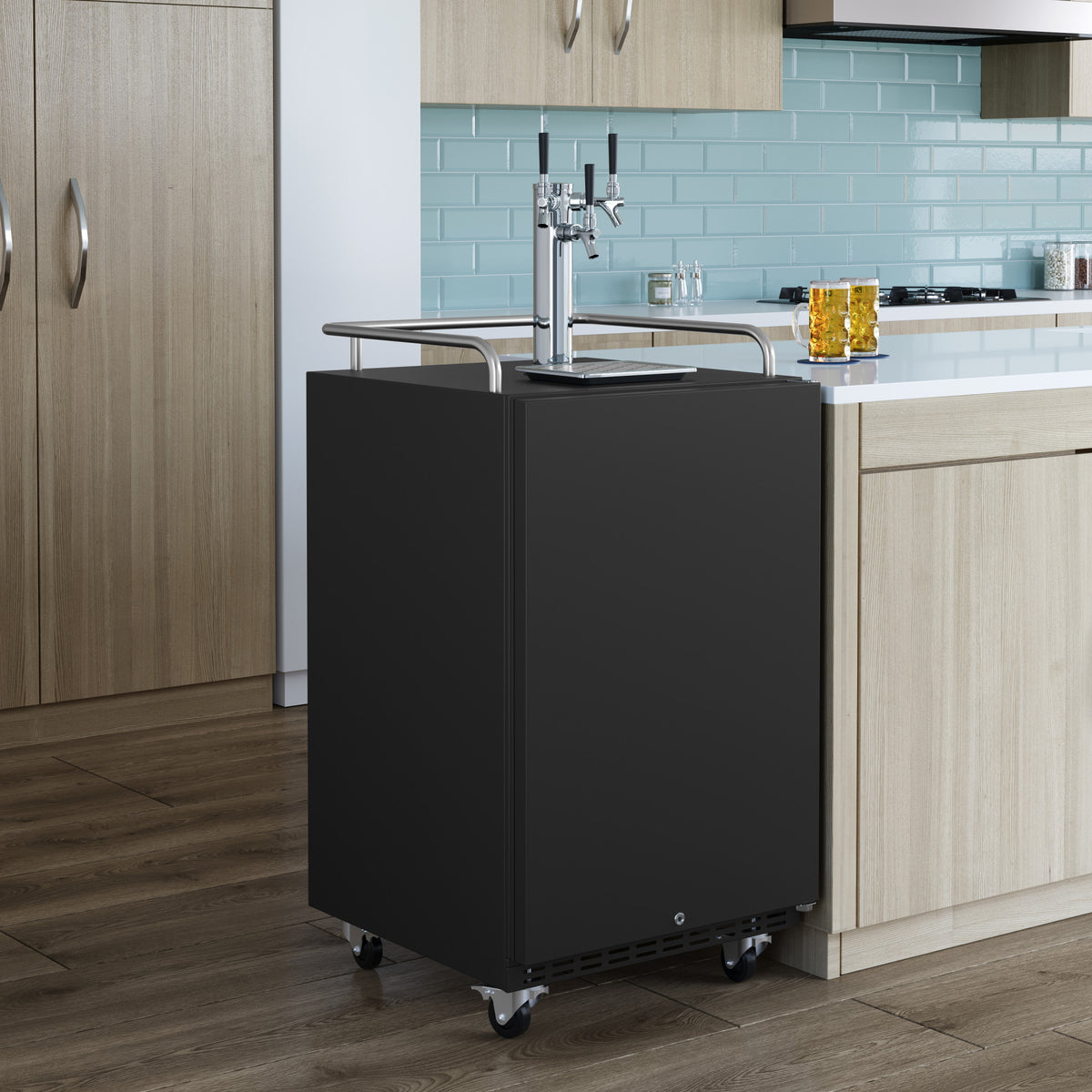 24" Triple Tap Kegerator Stainless Steel U864387