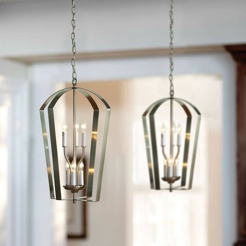 Brushed Nickel Foyer Light N128234