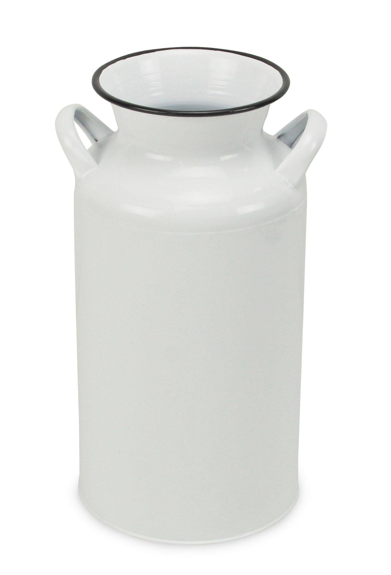 White and Black Lacquered Decorative Milk Jug L203