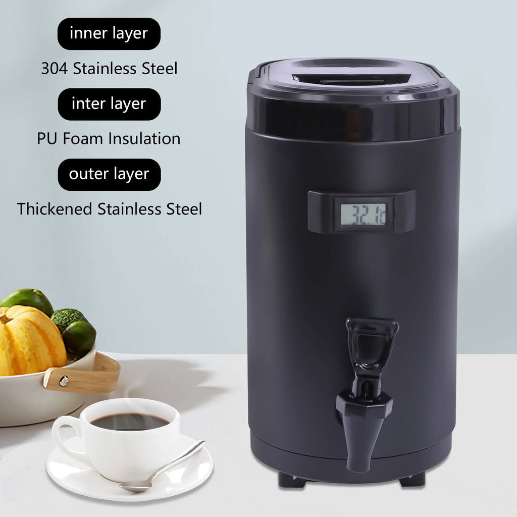8L Insulated Beverage Dispenser with Temp Show L437411