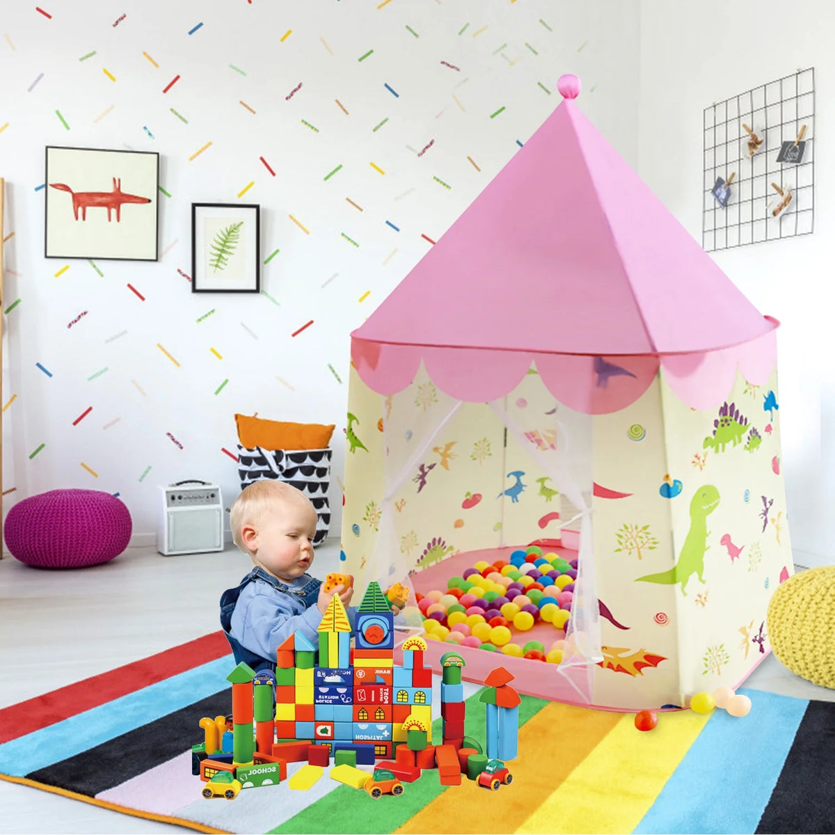 Kids Play Tent Indoor Playhouse N582