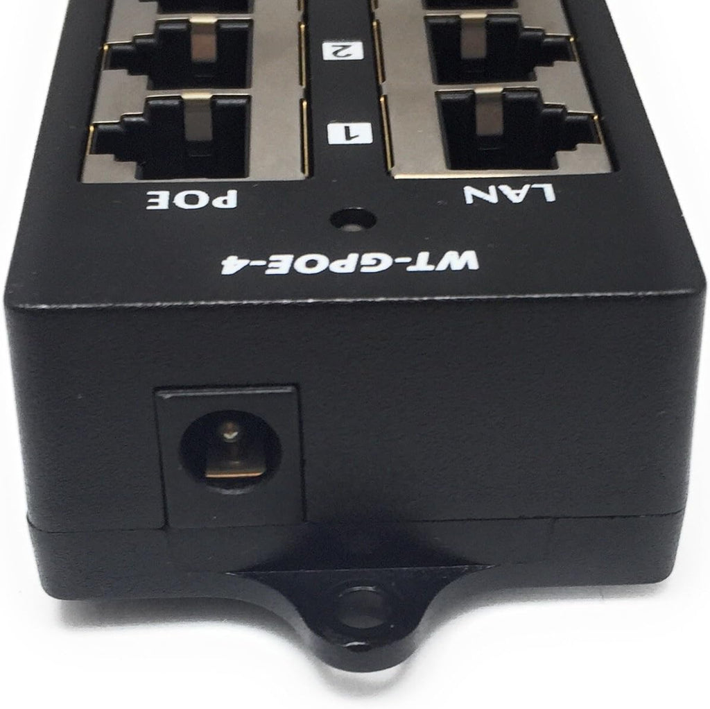 4 Port Gigabit Passive PoE Injector with 48V 48W UL Power Supply, Pack of 2 D464165